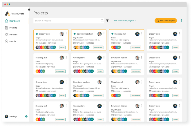 activedraft project management software on browser