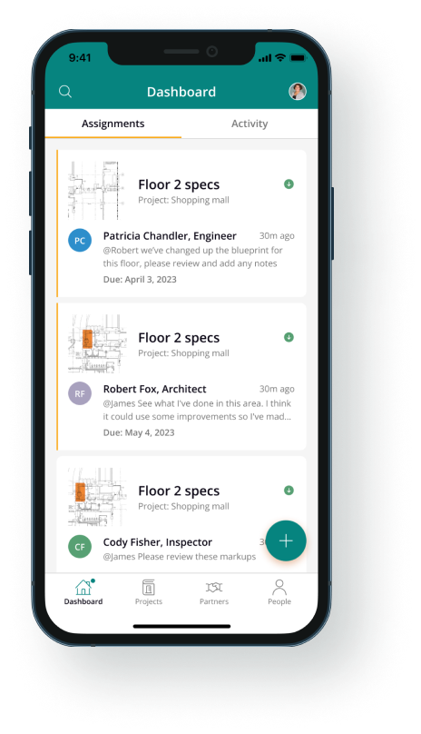 activedraft construction collaboration software on mobile